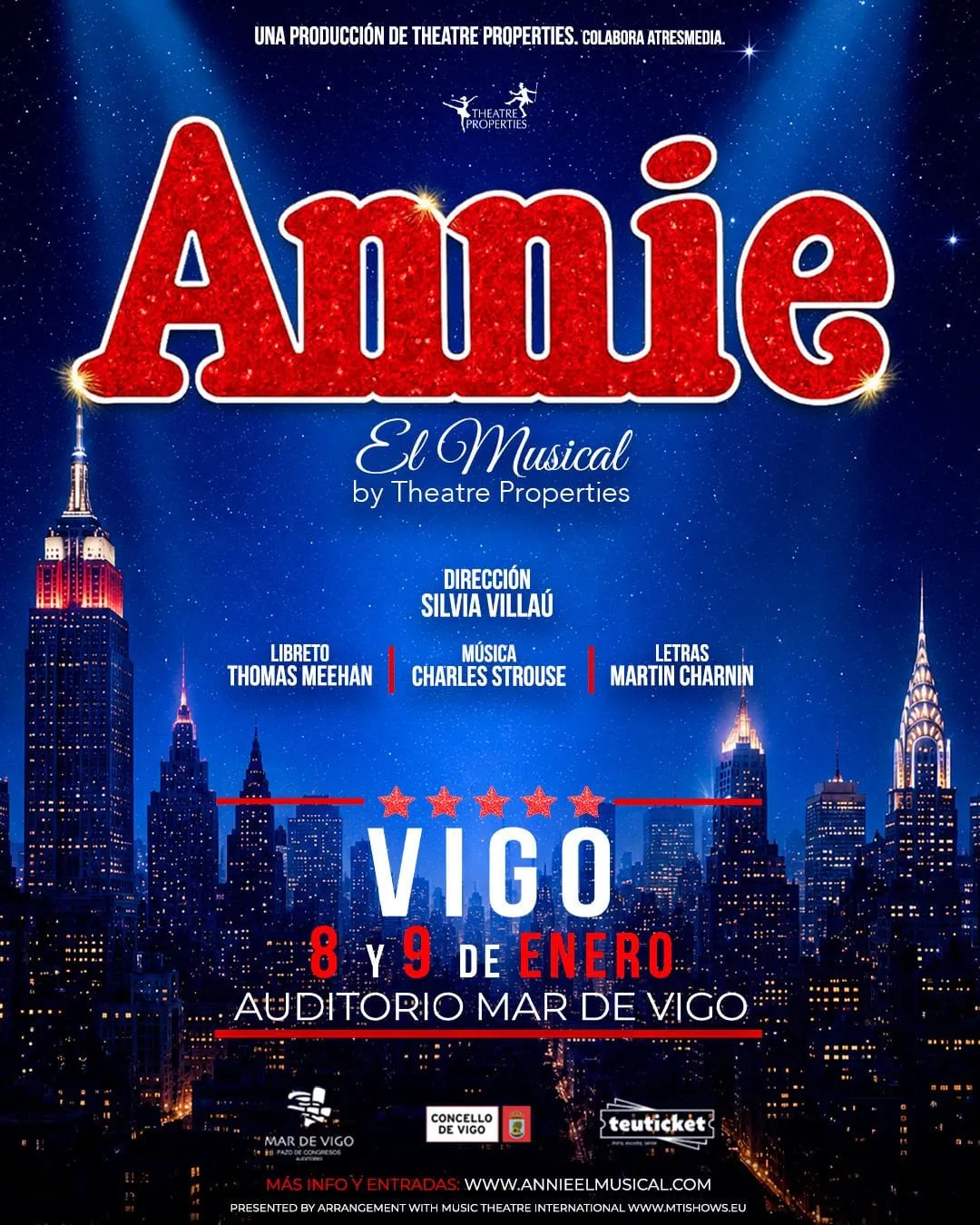 «Annie», el musical de Broadway, en el Auditorio Mar de Vigo