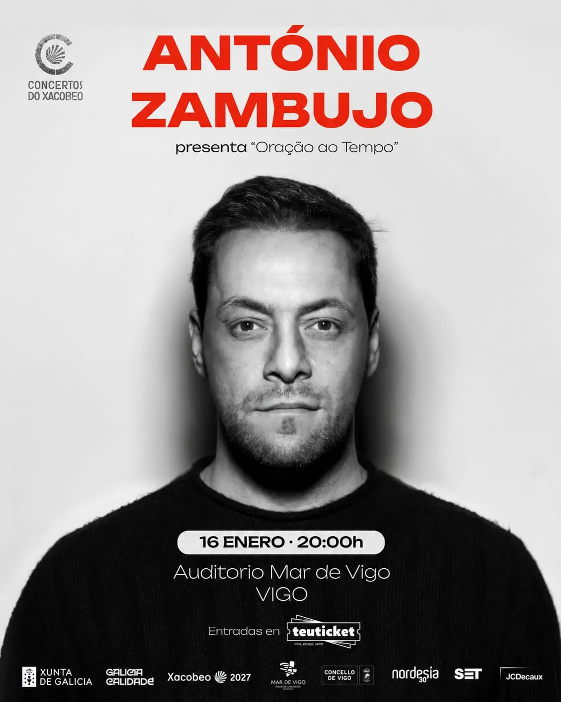 António Zambujo presenta «Oração ao Tempo» en Vigo
