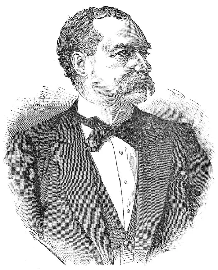 Grabado con el retrato de José de Elduayen, marqués del Pazo de la Merced