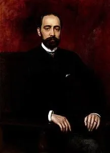 Retrato de Policarpo Sanz pintado por Francisque Édouard Bertier
